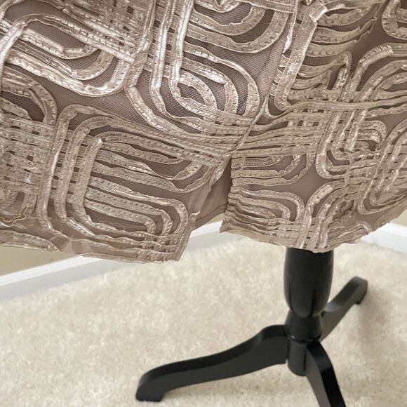 Jessica Howard Evenings Halter Cocktail Dress Satin Embellished Size 8 *Flaw* - Picture 4 of 16